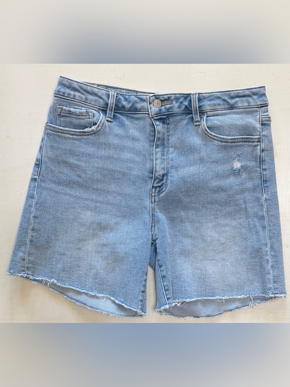 Classic Light Blue Denim Cutoff Shorts